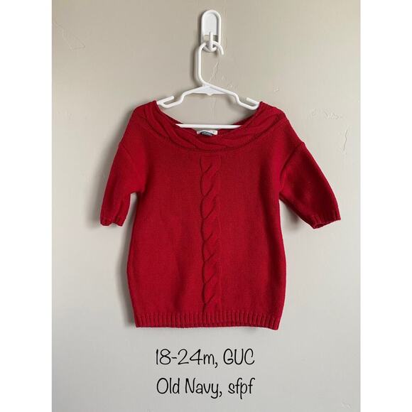 Old Navy 18-24m Red Sweater Dress - Picture 1 of 1